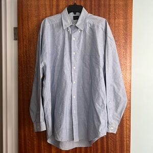 Mens button down dress shirt, light blue